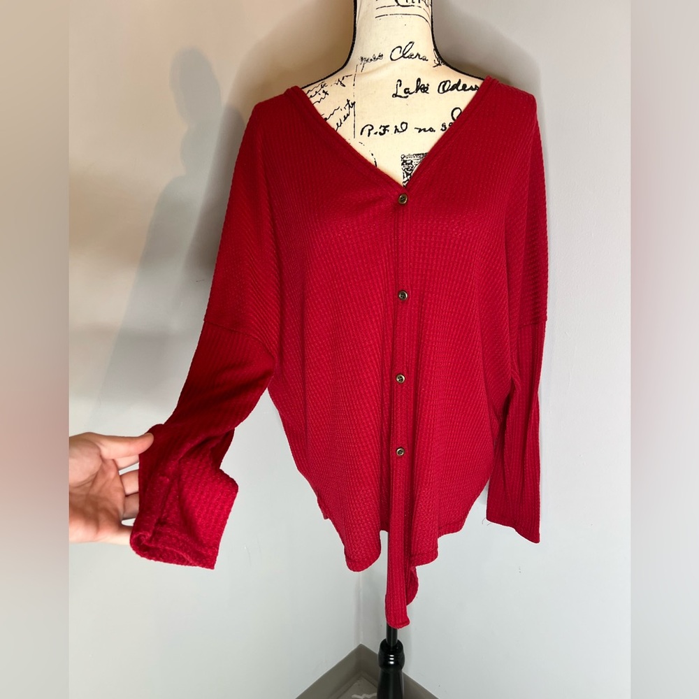 IWOLLENCE | Waffle Knit Cardigan